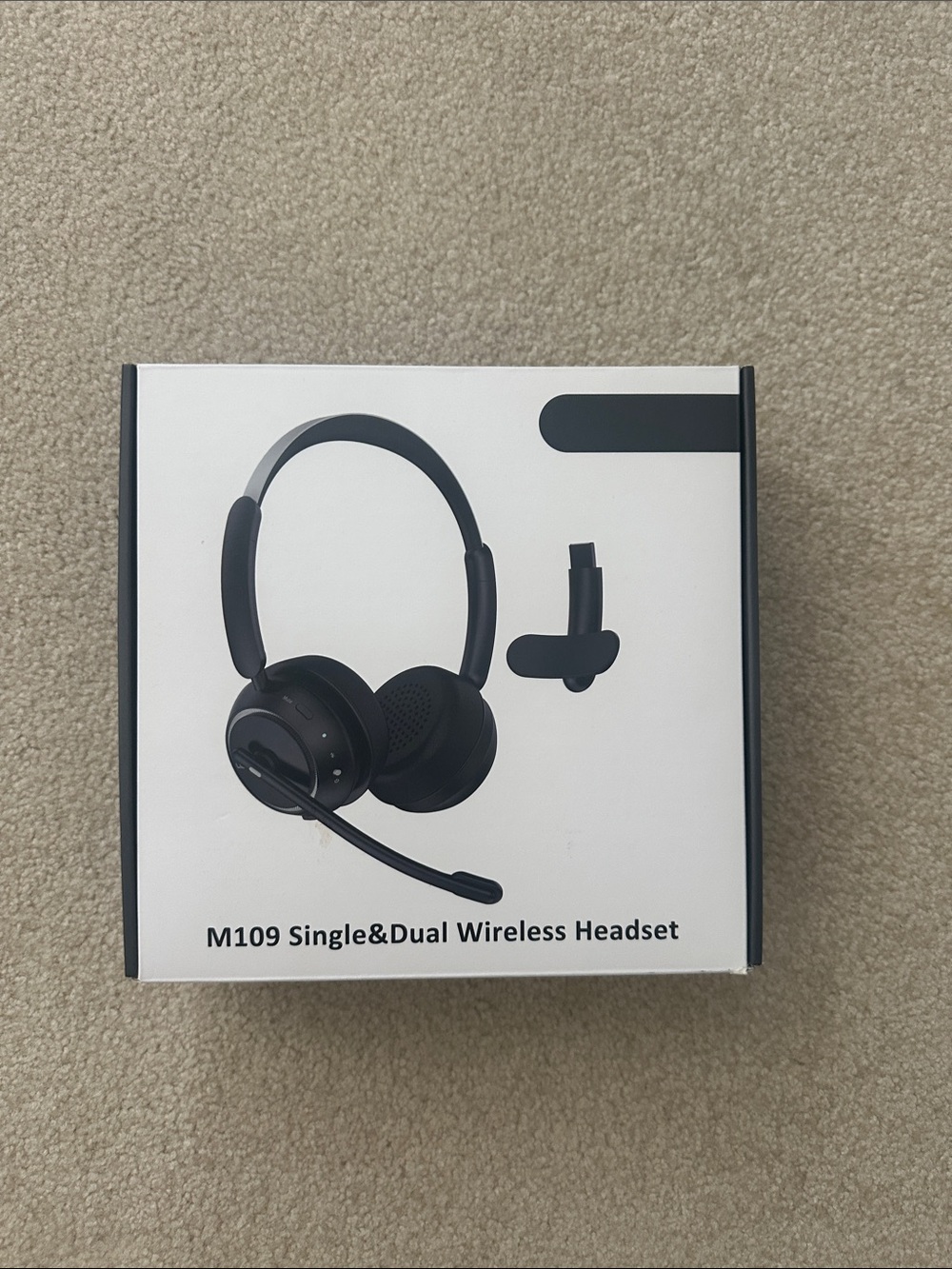 M109 Single & Dual Wireless Headset - Black